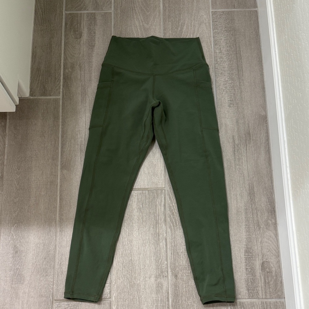 Women's Green High-Waisted Leggings